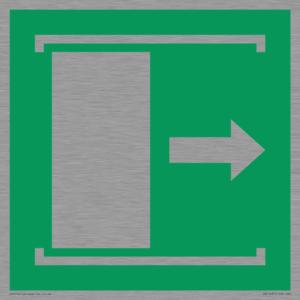 E033 safe condition door slides right to open